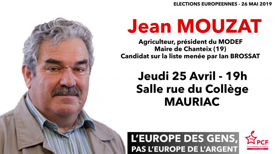 Européennes 2019 : réunion publique à Mauriac